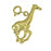 14k Yellow Gold Giraffe Charm