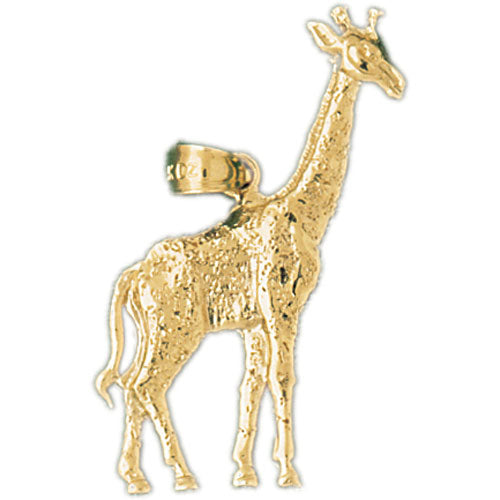 14k Yellow Gold Giraffe Charm