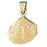 14k Yellow Gold Shell Charm