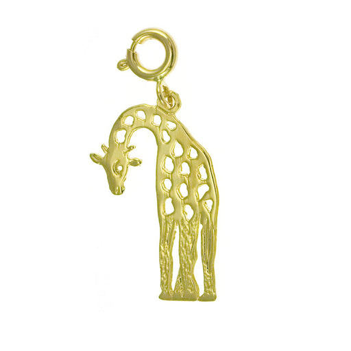 14k Yellow Gold Giraffe Charm