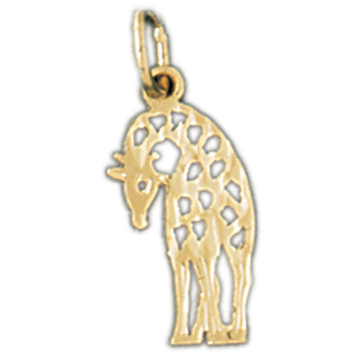 14k Yellow Gold Giraffe Charm
