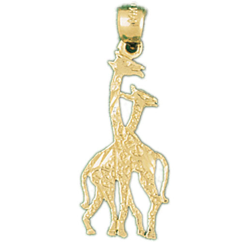 14k Yellow Gold Giraffe Charm