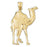 14k Yellow Gold Camel Charm