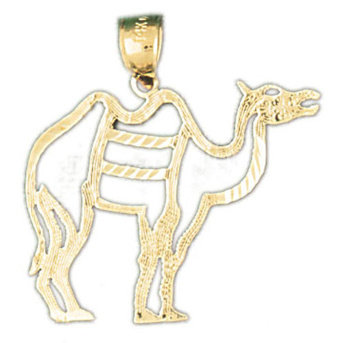 14k Yellow Gold Camel Charm