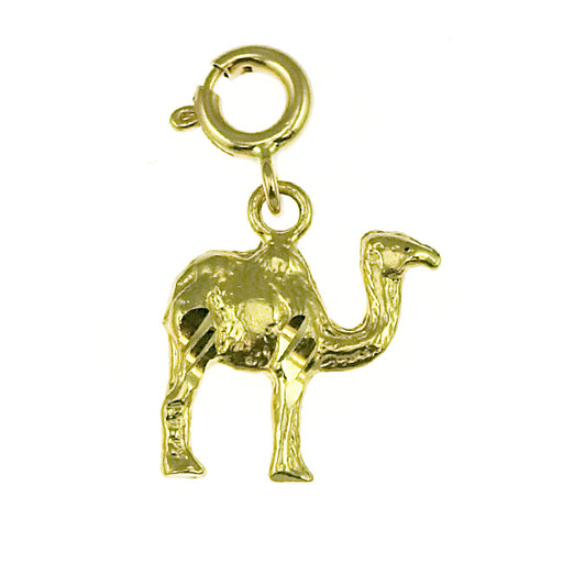 14k Yellow Gold Camel Charm