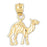 14k Yellow Gold Camel Charm