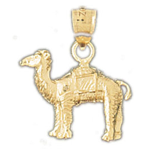 14k Yellow Gold Camel Charm