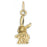 14k Yellow Gold Rabbit Charm