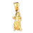 14k Yellow Gold Otter Charm