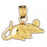 14k Yellow Gold Mouse Charm