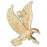 14k Yellow Gold Eagle Charm