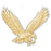 14k Yellow Gold Eagle Charm