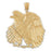 14k Yellow Gold Eagle Charm