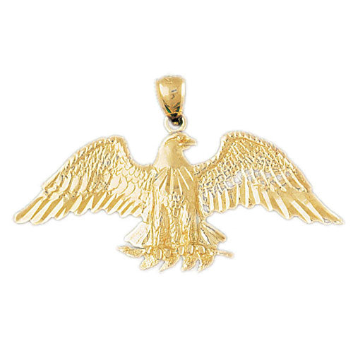 14k Yellow Gold Eagle Charm