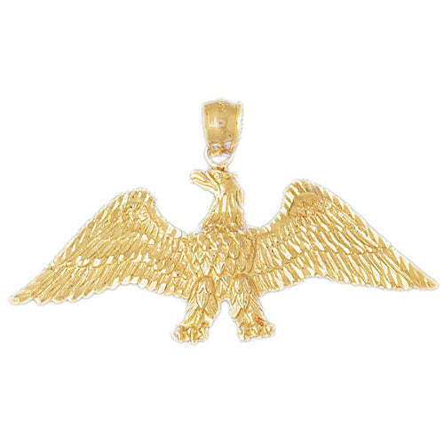 14k Yellow Gold Eagle Charm