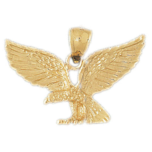 14k Yellow Gold Eagle Charm