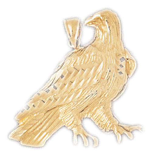 14k Yellow Gold Eagle Charm