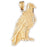 14k Yellow Gold Eagle Charm