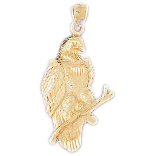 14k Yellow Gold Eagle Charm