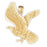 14k Yellow Gold Eagle Charm