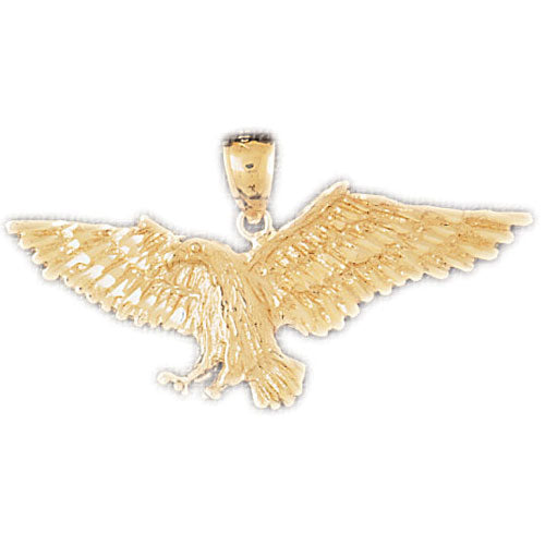 14k Yellow Gold Eagle Charm