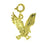 14k Yellow Gold Eagle Charm