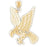 14k Yellow Gold Eagle Charm