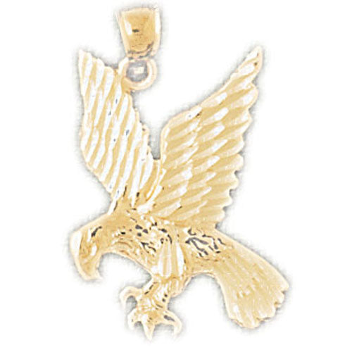 14k Yellow Gold Eagle Charm