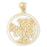 14k Yellow Gold Eagle Charm