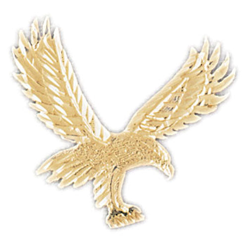 14k Yellow Gold Eagle Charm