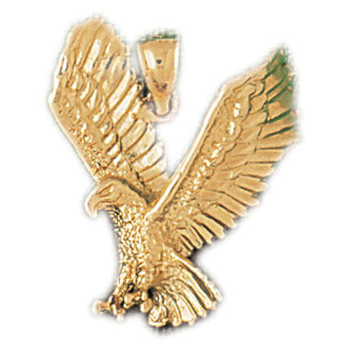 14k Yellow Gold Eagle Charm