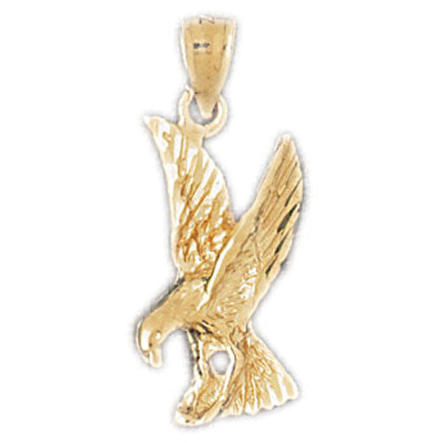 14k Yellow Gold Eagle Charm