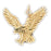 14k Yellow Gold Eagle Charm