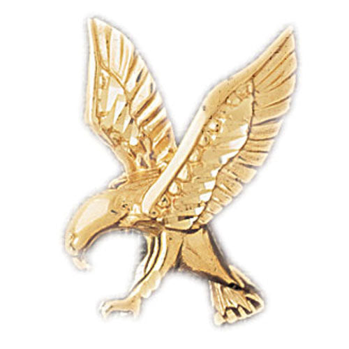 14k Yellow Gold Eagle Charm