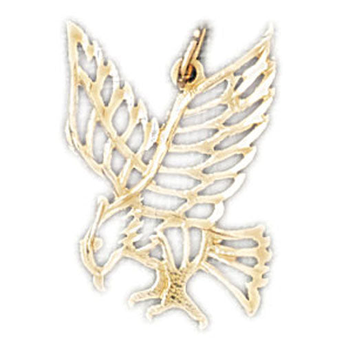 14k Yellow Gold Eagle Charm