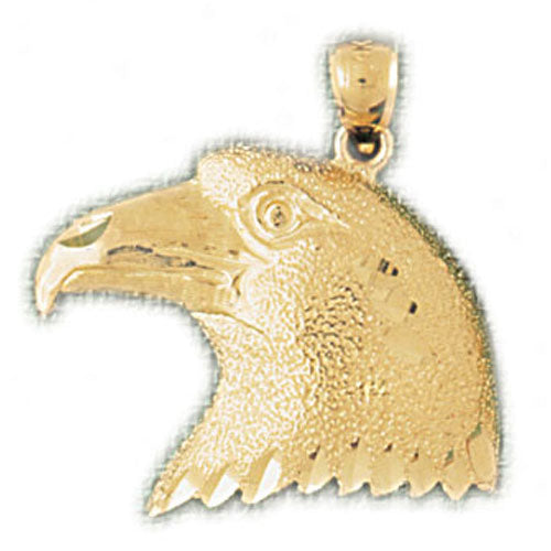 14k Yellow Gold Eagle Charm