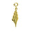 14k Yellow Gold Conch Shell Charm