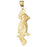 14k Yellow Gold Cockateel Bird Charm