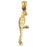 14k Yellow Gold 3-D Parrot Charm