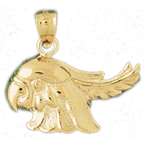 14k Yellow Gold Cockateel Bird Charm