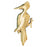 14k Yellow Gold Pelican Charm