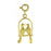 14k Yellow Gold Lovebirds Charm