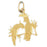 14k Yellow Gold Lovebirds Charm