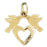 14k Yellow Gold Lovebirds Charm