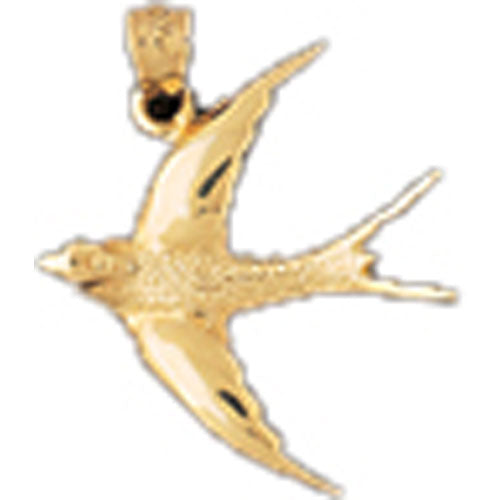 14k Yellow Gold Swallow Tailed Kite Charm