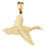 14k Yellow Gold Bird Charm