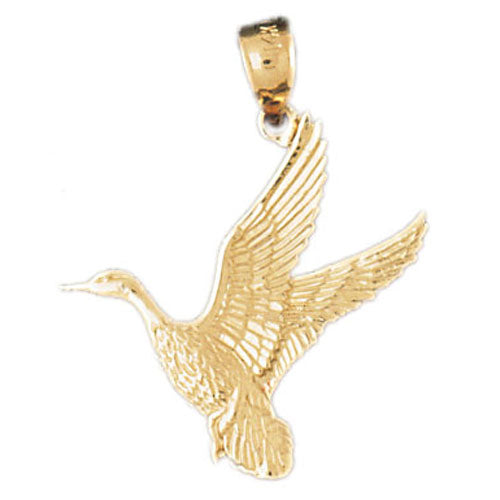 14k Yellow Gold Bird Charm