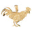 14k Yellow Gold Fowl Charm