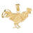 14k Yellow Gold Fowl Charm