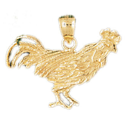 14k Yellow Gold Fowl Charm